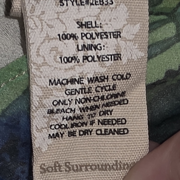 Soft Surroundings Ambrosia Tiered Maxi Dress Planterly Floral Women Medium - Picture 8 of 9